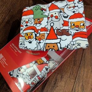 Saxx Vibe Xtra Soft Comfort 2 Pack Soft Comfort Boxer 6" Sz Large Santa Graphic